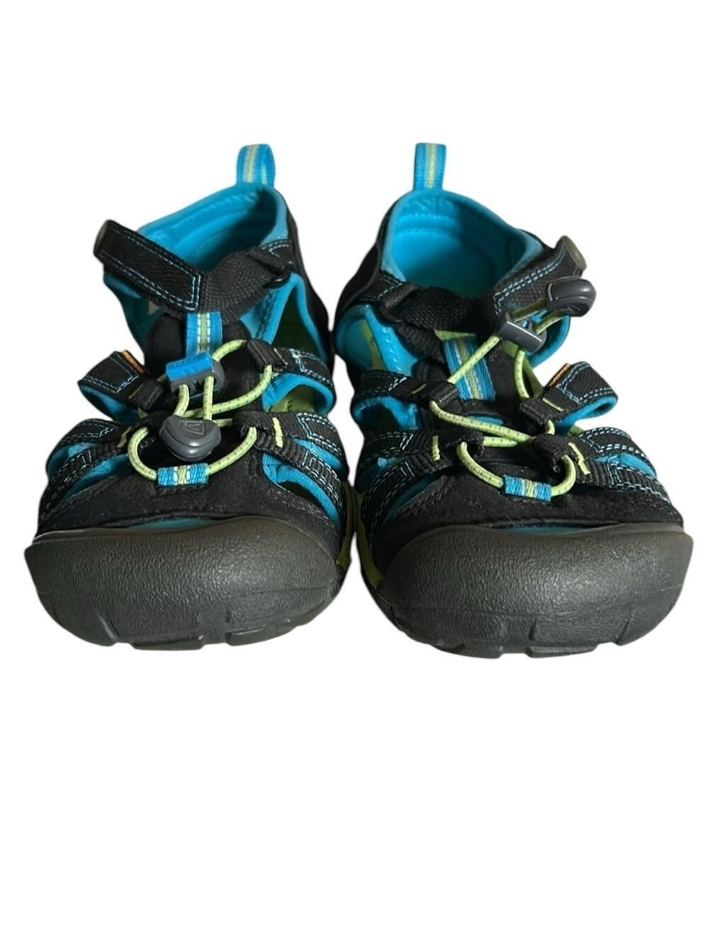Keen Seacamp II Big Kids Water Sandals in Black and Brilliant Blue UNISEX SIZE 5 - Picture 6 of 10